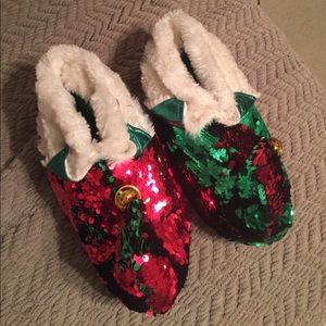 Mermaid Jingle Elf Slippers